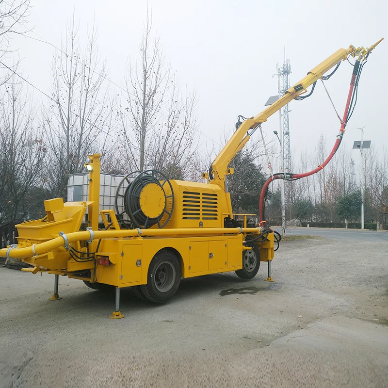 Multifunctional Rotor Type wet Concrete Machine Fireproof Coating Concrete Wet Spray Machine
