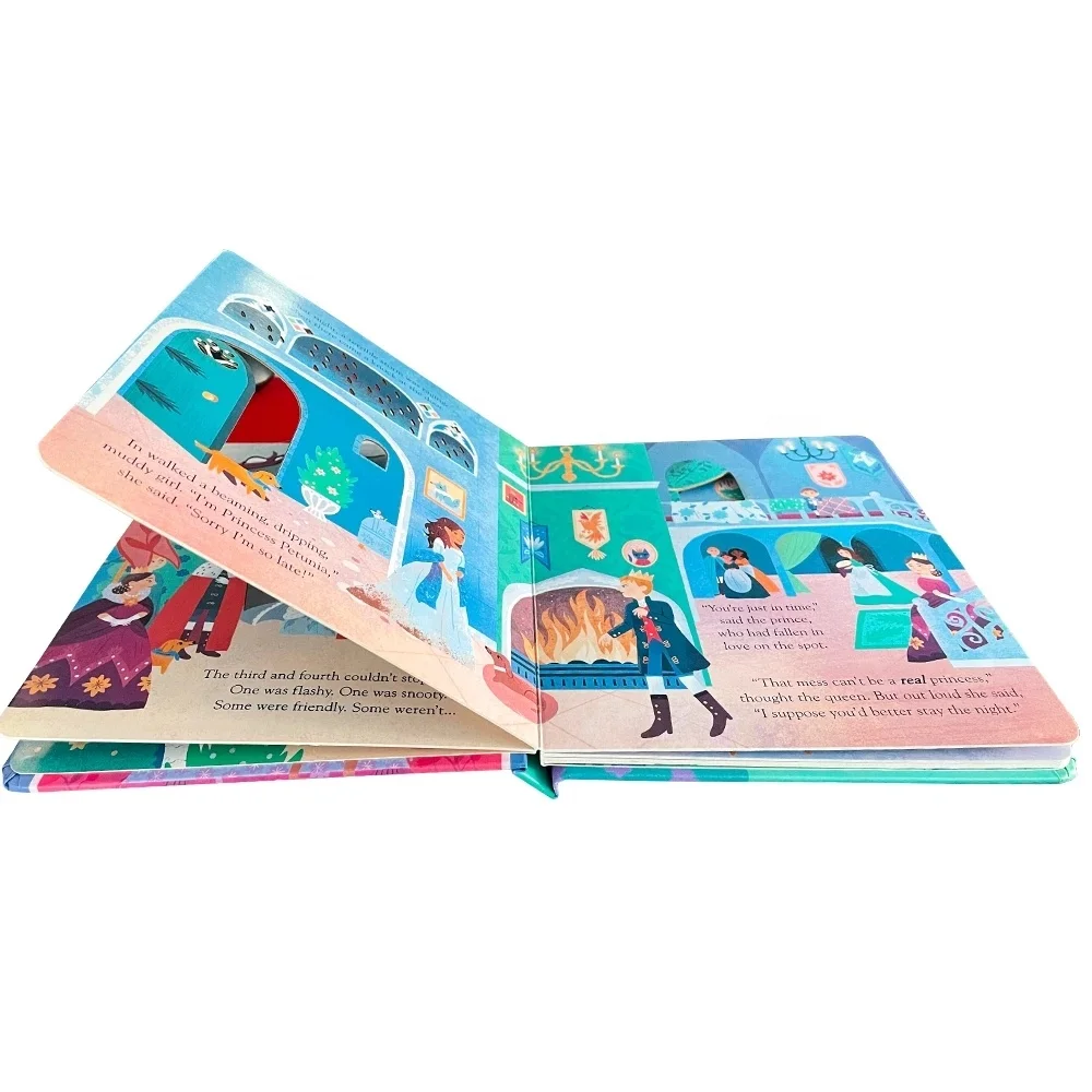  Usborne открытым внутри сказочная принцесса & горох книга для маленьких детей перед сном рассказ картона 3D иллюстрированные книги От 3 до 6
