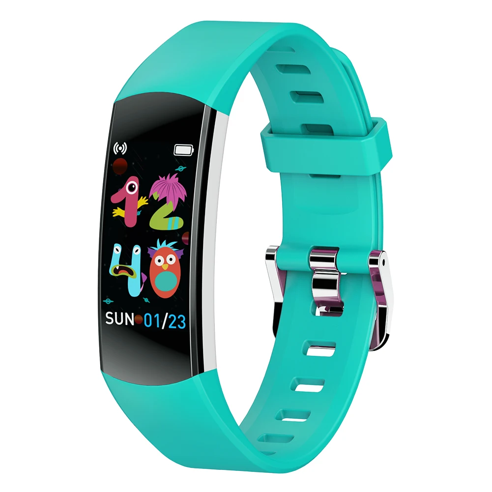 0,96 дюймовый TFT цветной экран синий зуб 5,0 IP67 водонепроницаемый детский смарт-браслет C07Q Смарт-часы для детей температура здоровья