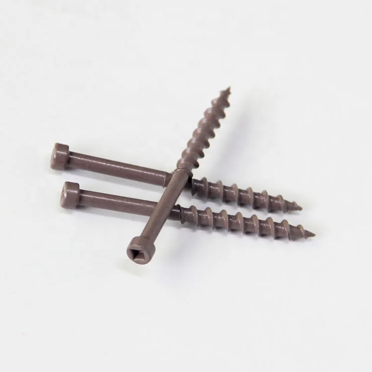 color cote #8 pan head square drive woodcock pocket hole screw