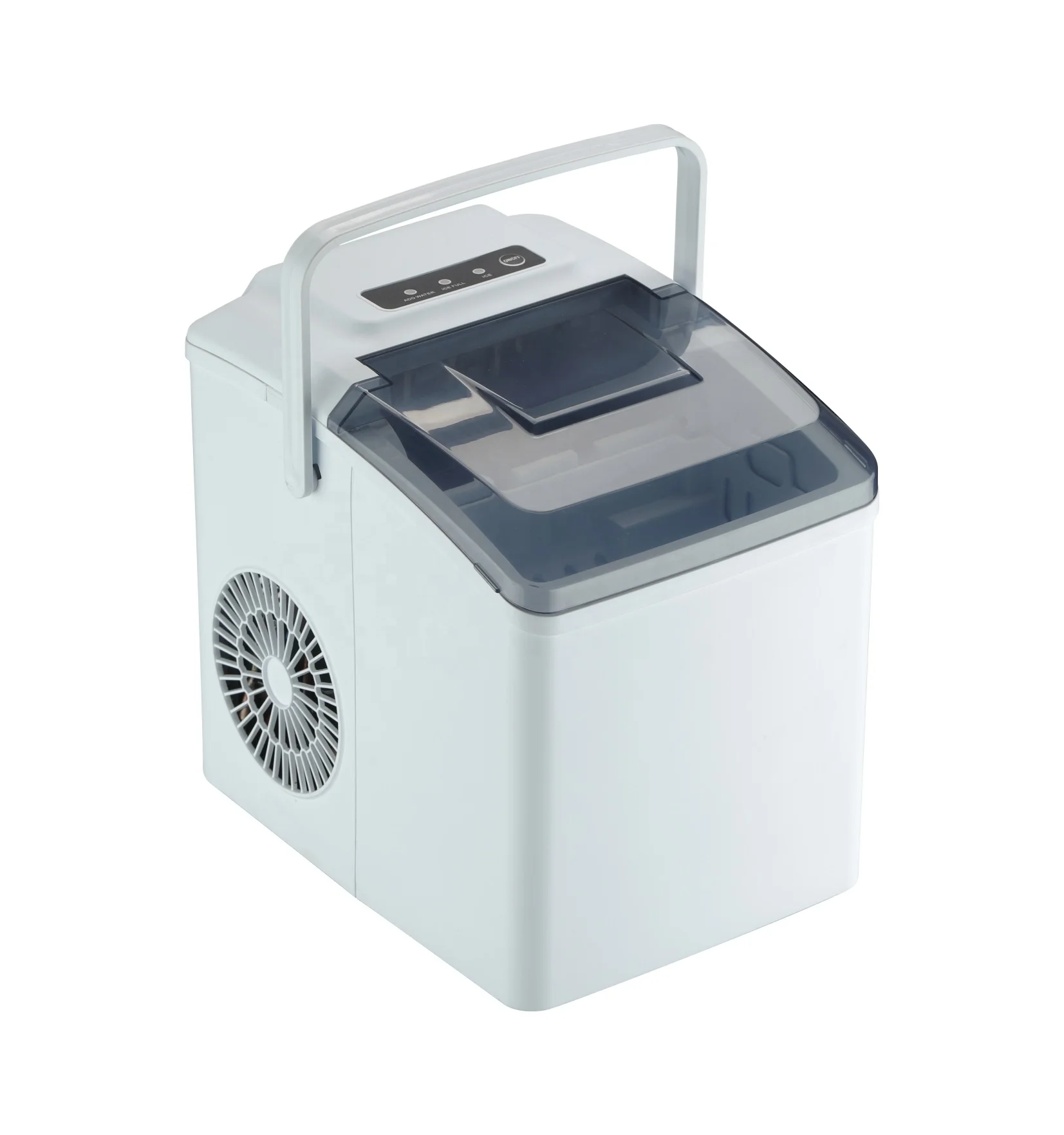 buy ice maker machine Low MOQ stock 10-12kgs bullet shape mini home ice maker with handle