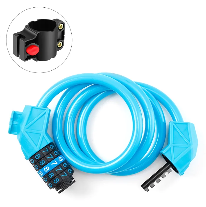 MTB Road Bike Security Steel Cable Anti-theft Password Lock Scooter Motorcycle Bike Accessories Bicycle Cable Lock