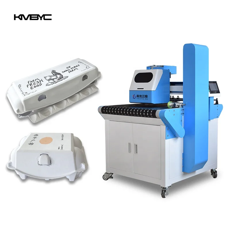 Full Color One Pass Printer Egg Carton Box Digital Printing Machine