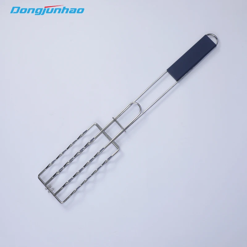 Антипригарная термостойкая жаростойкая подставка для хот-догов корзина для приготовления сосисок с пластиковой ручкой