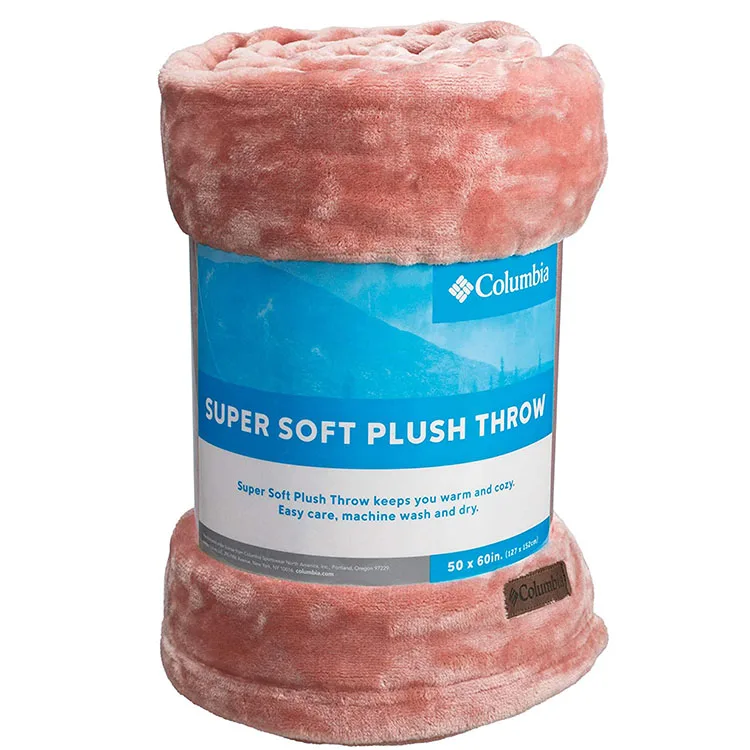 100% Polyester Super Soft  Warm and Cozy  Fleece Blanket  with rolling packing