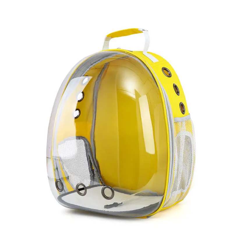 24 Outdoor Travel Expandable Backpack Pet Carriers Mesh Breathable Space Capsule for Cats Puppies Zipper Close Style Birds Dogs