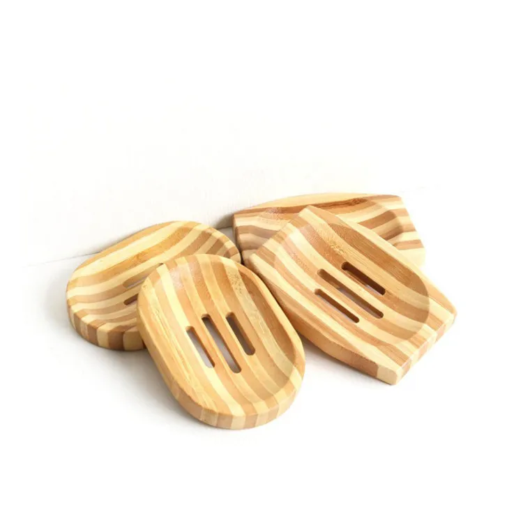FQ brand private label natural eco friendly bamboo soap dish custom