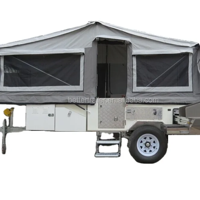 lockable sliding kitchen off road folding caravan trailer