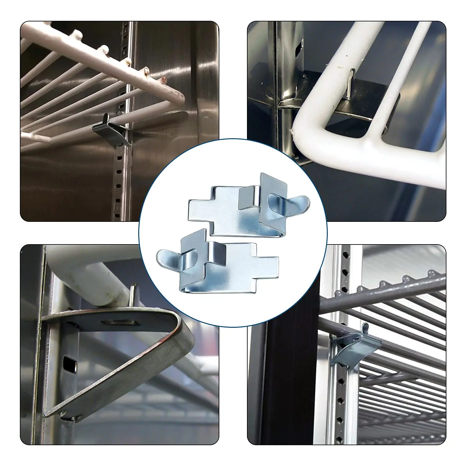 Taiwan Best Kitchen Equipment Store Wholesale Steel/Stainless Wardrobe Hardware Stamping Galvanized Metal Shelf Clips