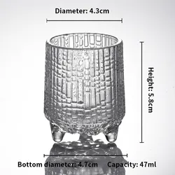 Classic Clear Cup Whisky Glass for Bourbon Macellan Tequila Whiskey Cocktails Custom Sublimation Shot Glass