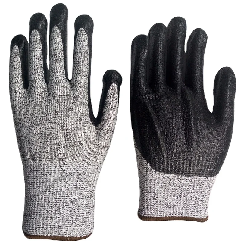 Safety Work Gloves Comfortable Stretch Fit Strong Grip Smart Touch Durable Foam Nitrile Coating