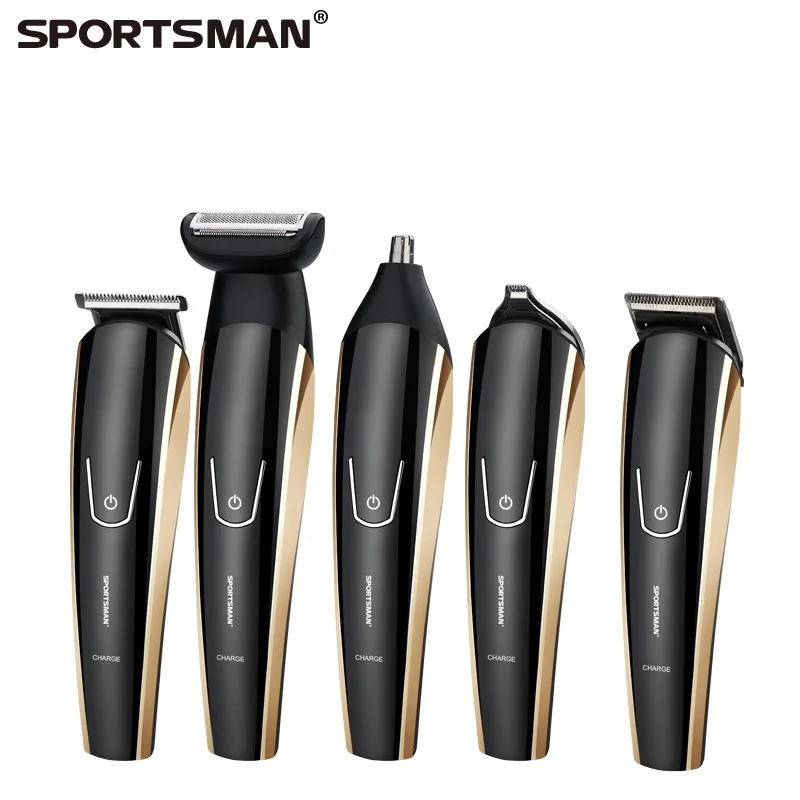 
Hot Selling Base Support Gold Multi-Functional Electric Grooming Kit Hair Clippers Hair Trimmer 