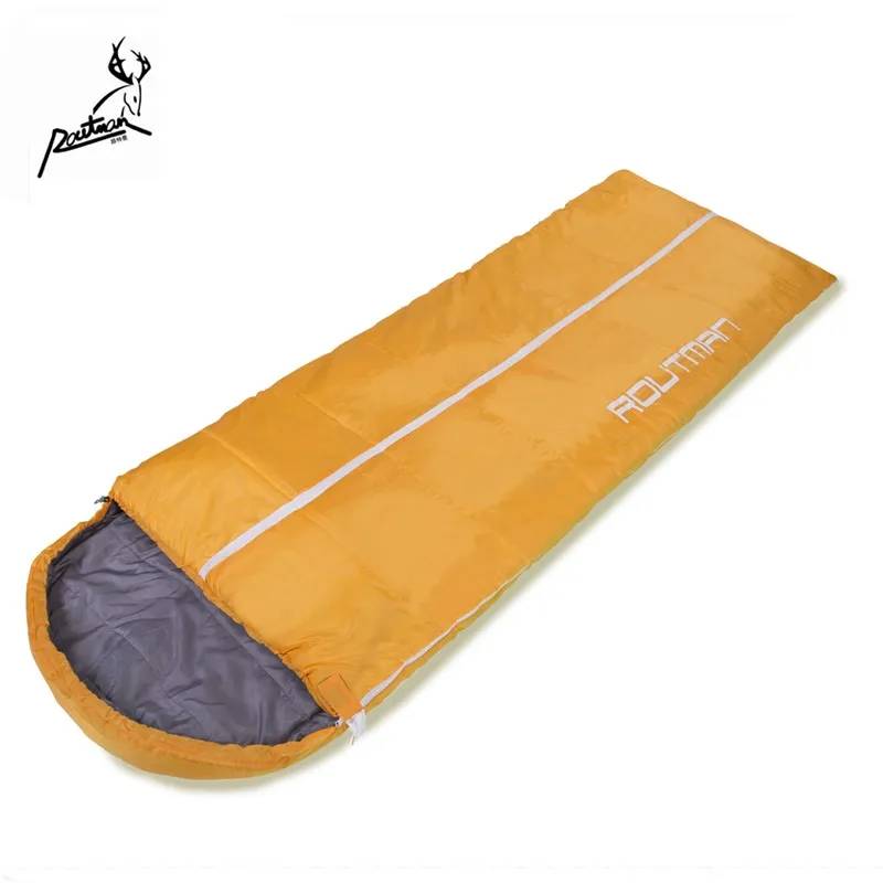 
OEM Logo and Weight Camping Equipment Jungle Tool Adult Travel Hiking Envelope Shape With Hat Sleeping Bag for Camping Outdoor 