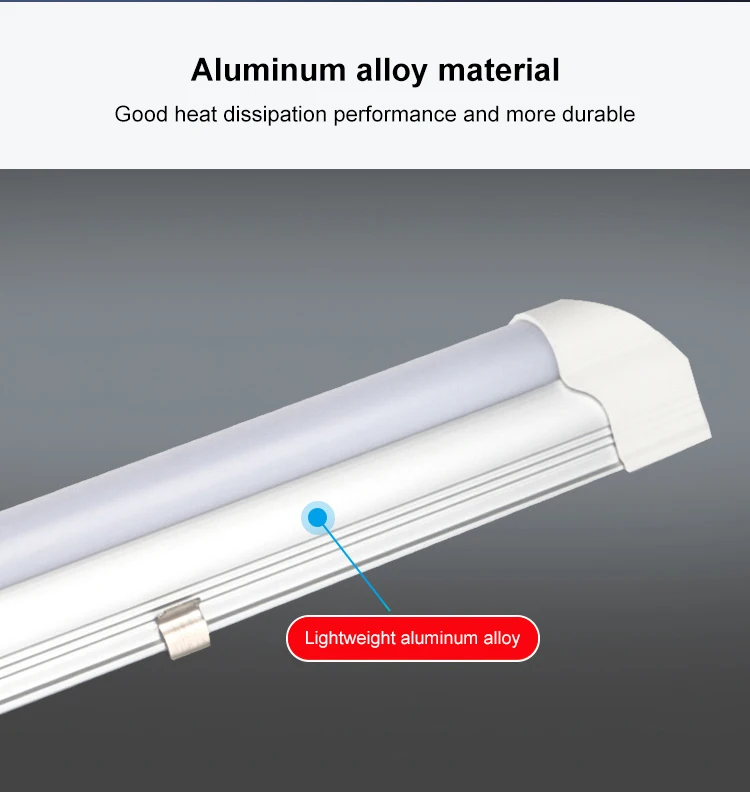 LED Tube Lighting 250~1200mm T5 LED Tube Office Indoor Warehouse Supermarket Aluminum/Glass/PC Body IP65 Rated 8ft