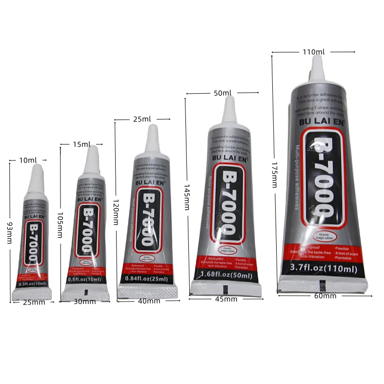 Оптовая продажа B-7000 ювелирные изделия клей прозрачный жидкий процесс используемый для приклеивания аксессуары со стразами