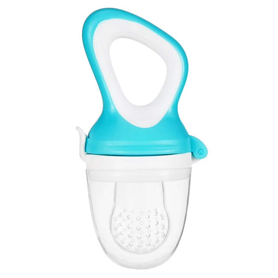 Customized BPA Free Baby Fruit Feeder Fresh Food Baby Teether Soother Teething Soft Safe Silicone Pouches