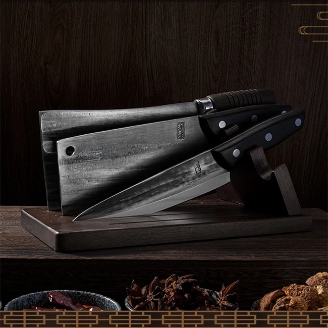 Нож для ковки мясника, кухонный нож для резки, нож для резки костей, нож для резки мяса, кованый нож с полной ручкой Tang
