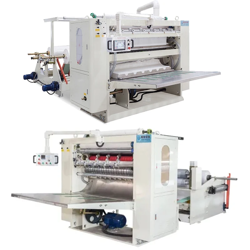 6 Lines 7 Lines 8 Lines V Folding Face Facial Tissue Paper Making Machine with Edge Embossing