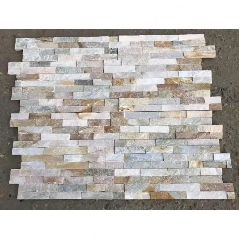 Outdoor Decoration Wall Tiles Slate Stone Natural Culture Stone Three Plywood Natural Surface Garden Color Cut
