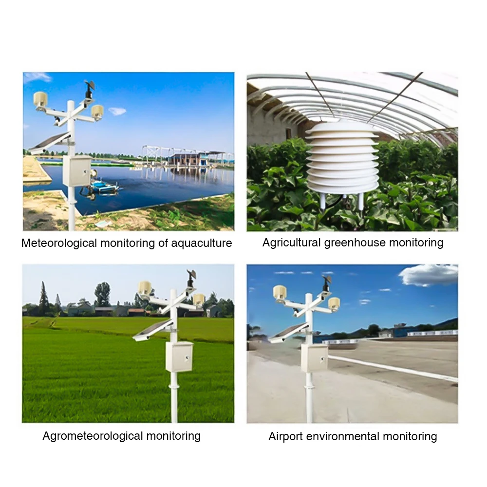 RS485 Modbus Temperature Humidity Pressure Sensor Ultrasonic Compact Weather Station environment sensor