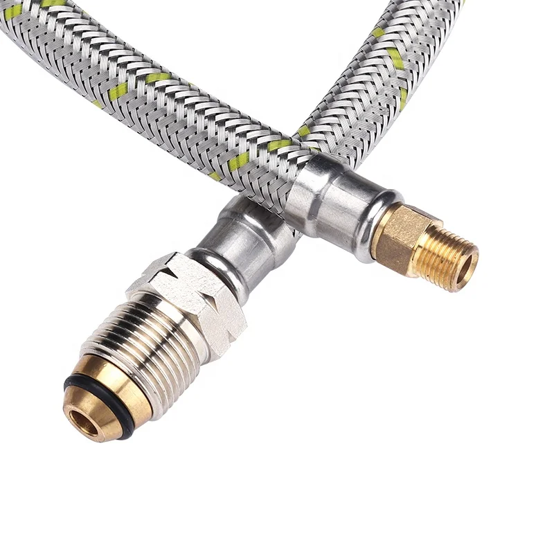 high pressure Braided Hose Stainless Steel Metal Washing Machine Flexible Hose With brass fittings