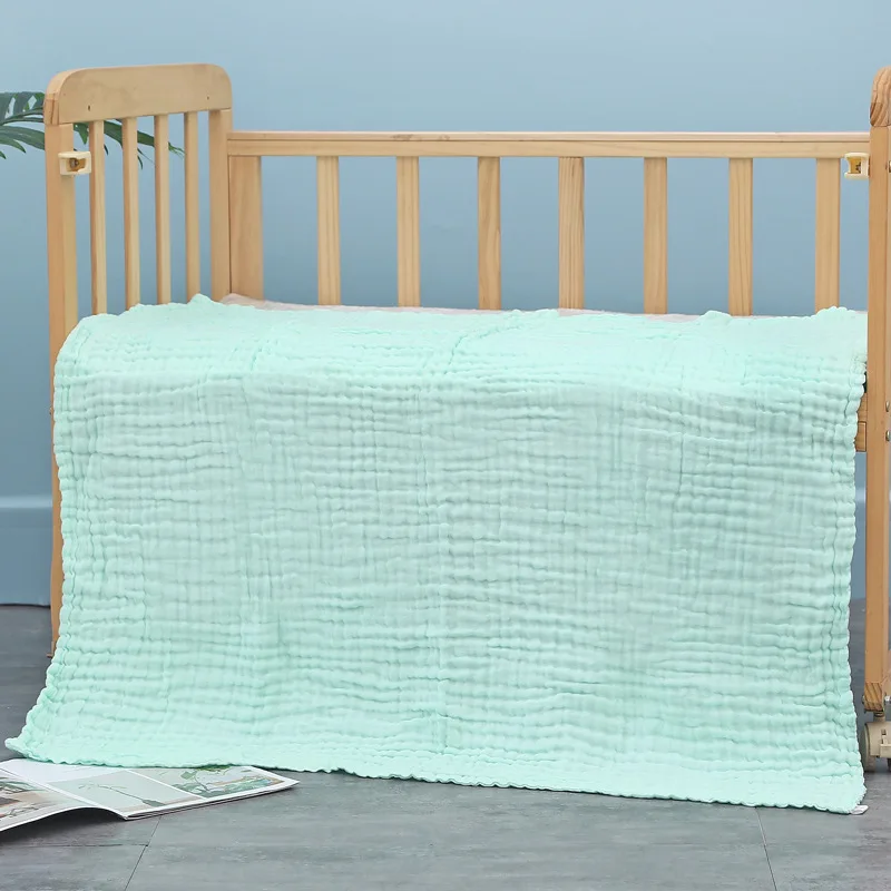 Muslin Baby Blanket 6 Layer Cotton Muslin Baby Girl Blanket Soft Lightweight Breathable Receiving Crib Blanket