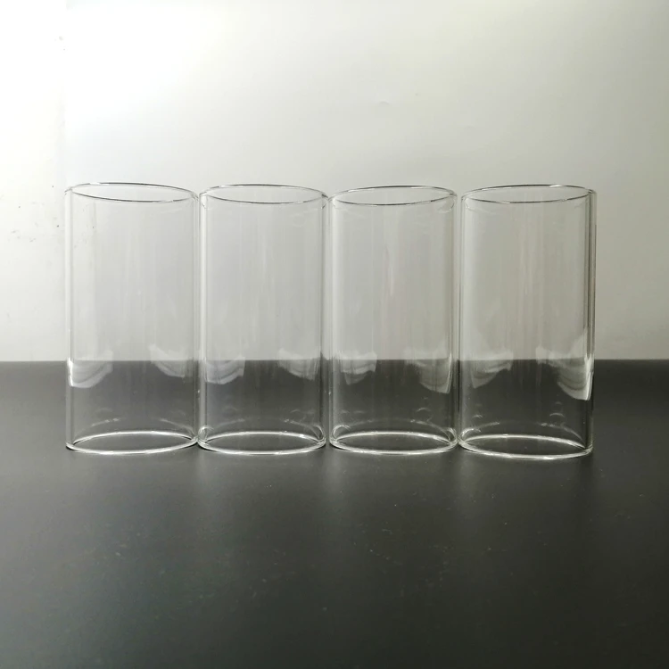 Производитель 60 мм прозрачная боросиликатная стеклянная трубка, стеклянная трубка для кальяна