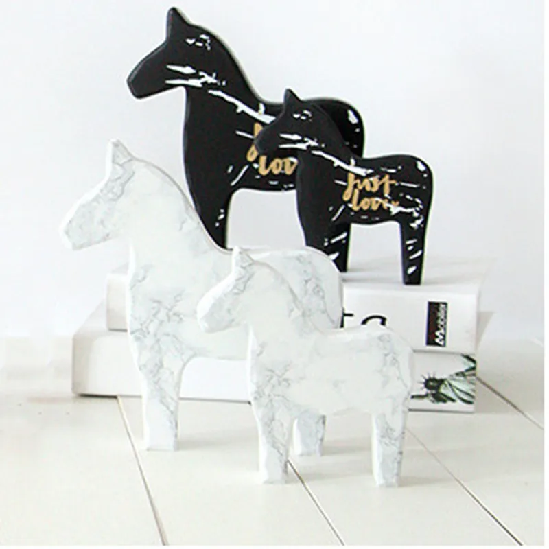 Nordic Sweden Dala wooden decorations  wooden horse