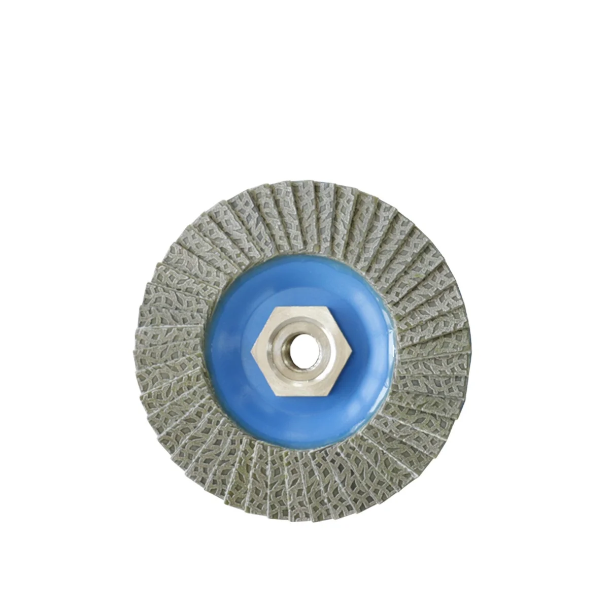 Plastic Backing Diamond Flap Disc Glass Grinding Flap Discs With Threaded Nut