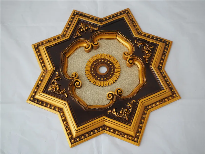 Hot Sale European Palace Style Artistic Drop Ceil Round Chandelier Ceiling Medallion Gold