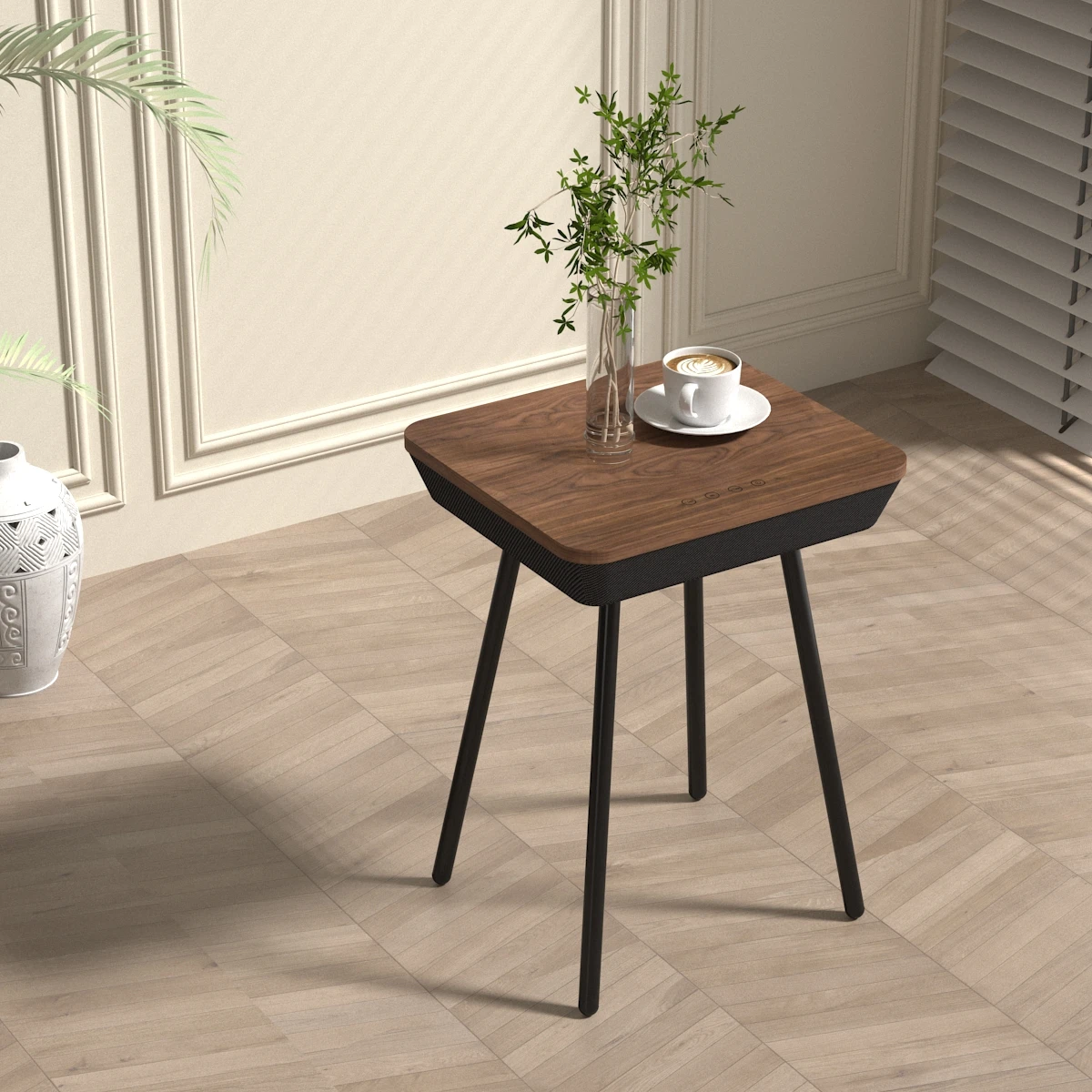 Modern simple home Furniture with Audio and USB Type C Sofa Coffee Side table