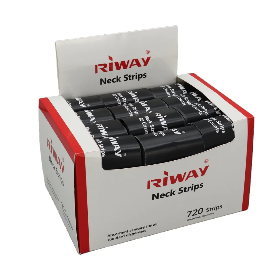 2025 Disposable Black Neck Strips For Hair Salon