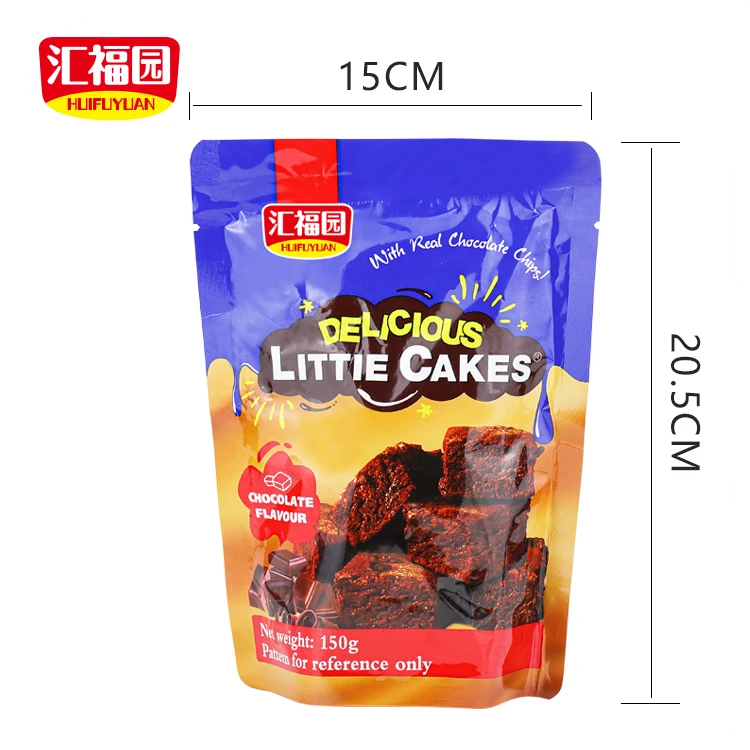 
Bag packing softy cakes of dark chocolate 