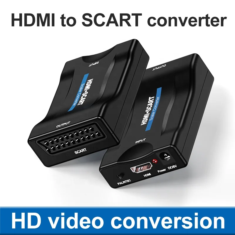 Преобразователь 1080P hdm в scart видеоадаптер высокой четкости