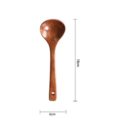 Wooden spoon wholesale Ajisen Ramen soup spoon hot pot colander solid wood tableware spoon