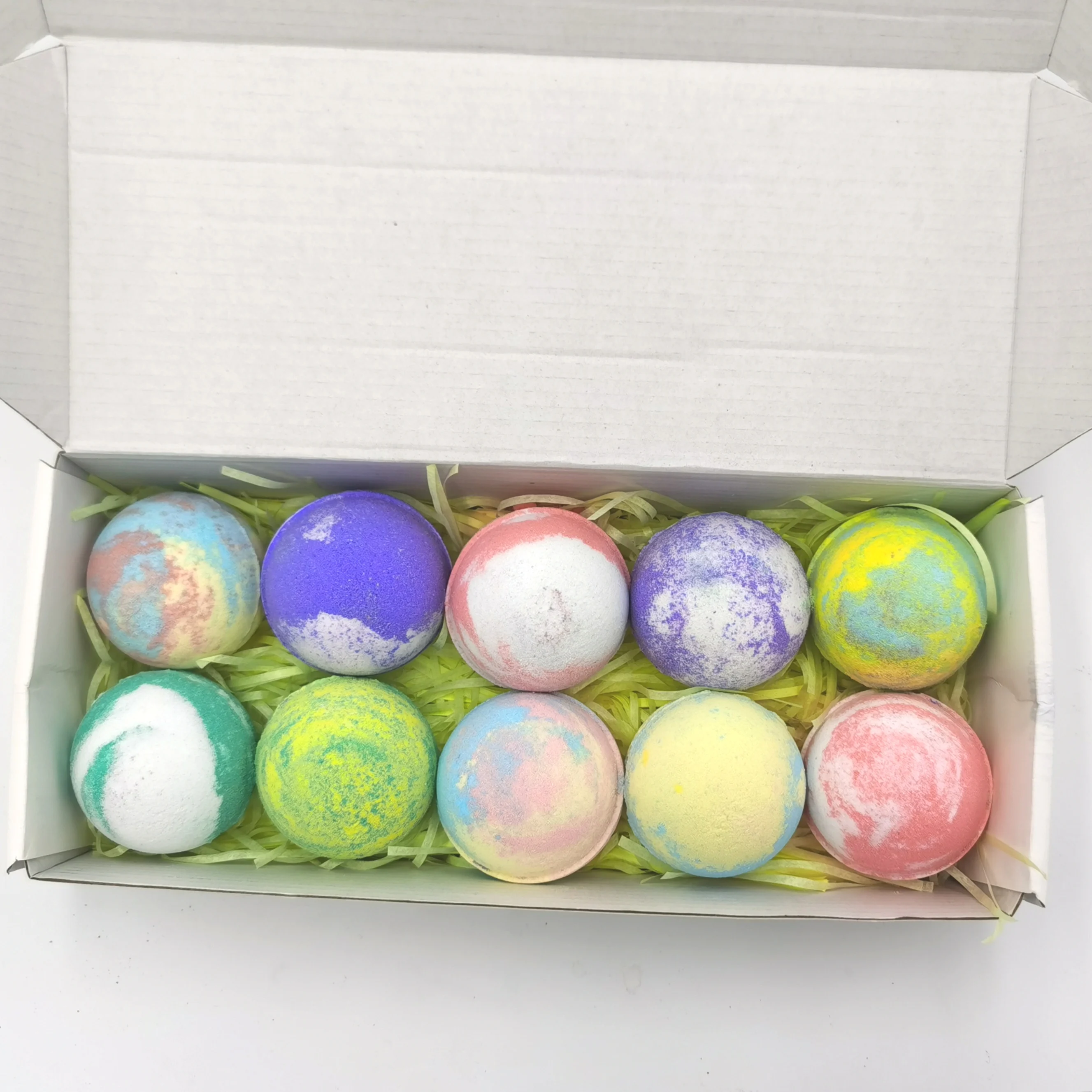 Wholesale Private Label foaming bath colorant bubble natural vegan organic CBD bath bombs gift set