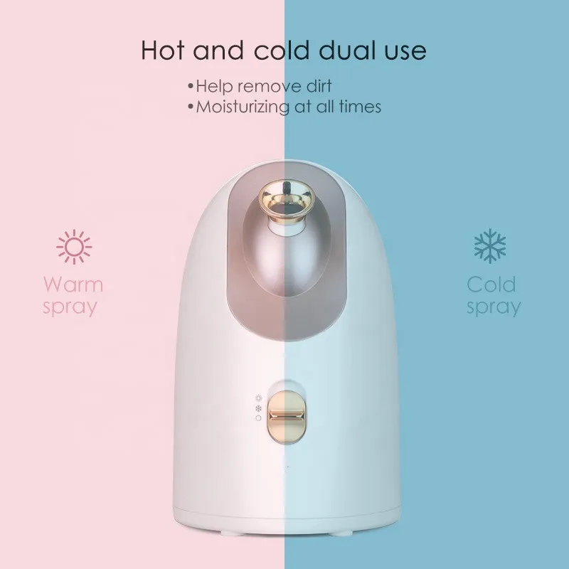 Mini Aroma Face Steamer, Ionic Face Steamer for Home Facial, Warm Mist Humidifier Atomizer for Face Sauna Spa