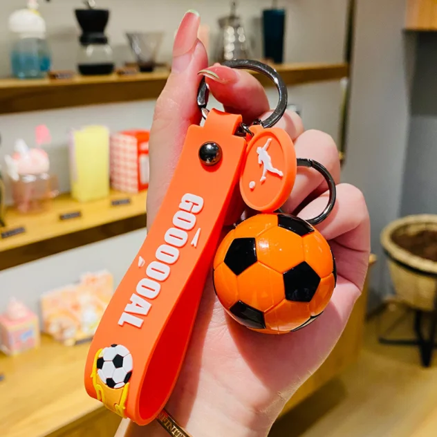 New arrived the unique design Fashion Hot Sale football keychain factory price Hot football keychain toys