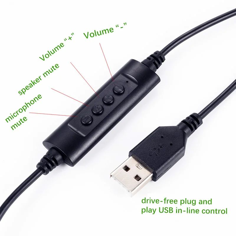 Usb  Pc Computer Laptop Headphone With Microphone For Chatting Network Teaching