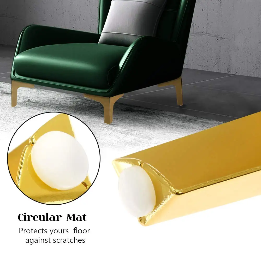 Furniture Legs Modern Luxury Side Bedside Bench TV Stand Feet Steel Gold Metal Bed Cabinet Sofa Furniture Legs For Furniture