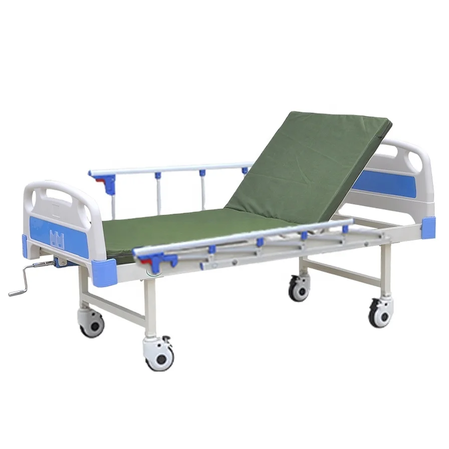 ICU Китай Заказной синий металл OEM Мебель Больничная кровать (1100015570345)