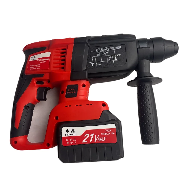 SENGXIN Professional Rechargeable Cordless Electric Rotary Hammer Drill Power Tools