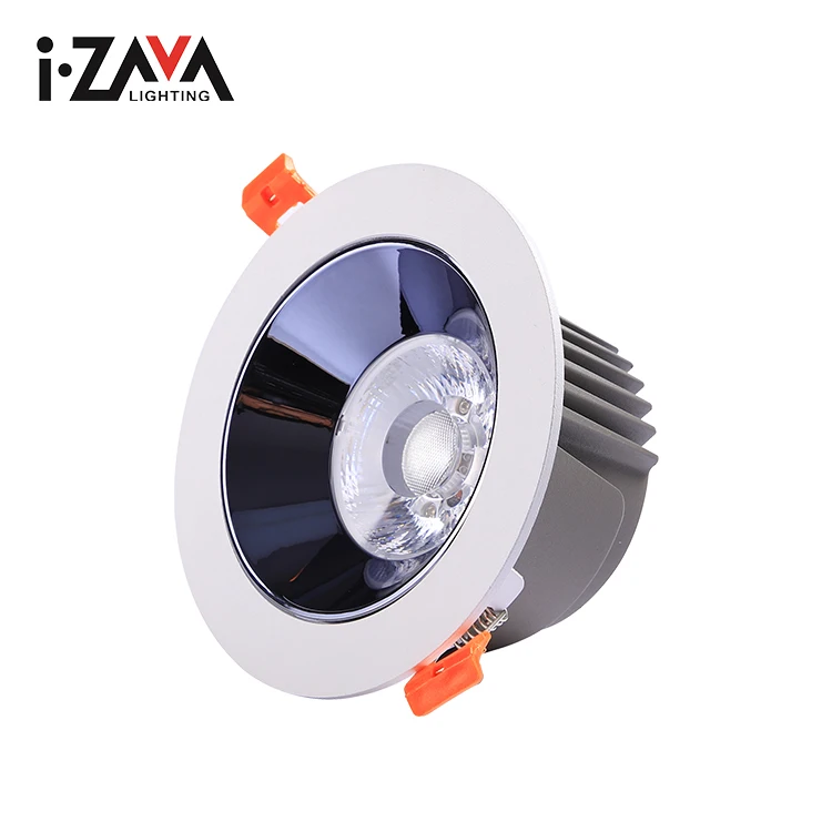 High Quality Smd White Aluminum Ceiling Recessed Mounted  COB 90MM Cut-out 12W 15W Led Downlight