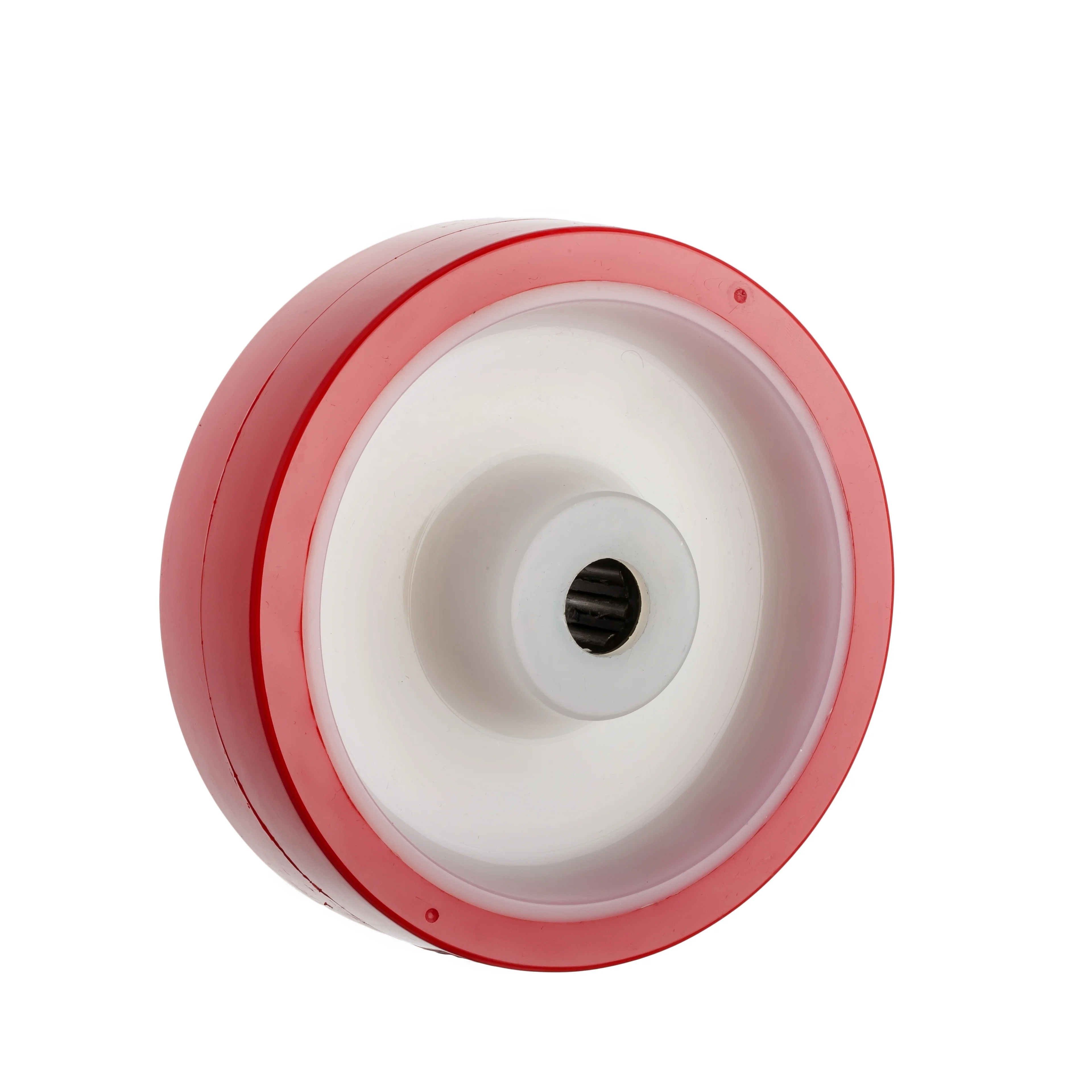 5inch Top hole PU industrial caster with red PU wheel 150kgs medium heavy duty industry machine caster POLYURETHANE wheels