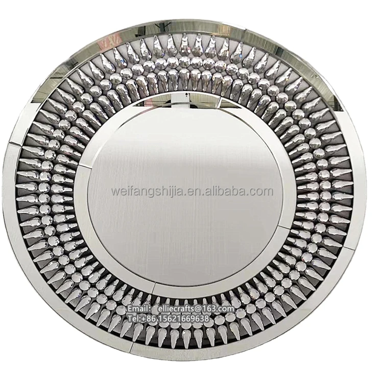 round waterdrop mirror