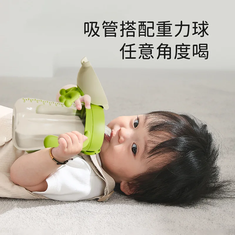 Детская чашка на присоске с ручкой для питья более 6 месяцев защита от удушья утечки капель детская вода