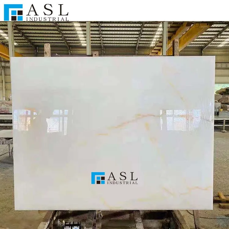 Backlit White Onyx Wall Panels, Pure White Onice,Onix Bianco For Coffee Table