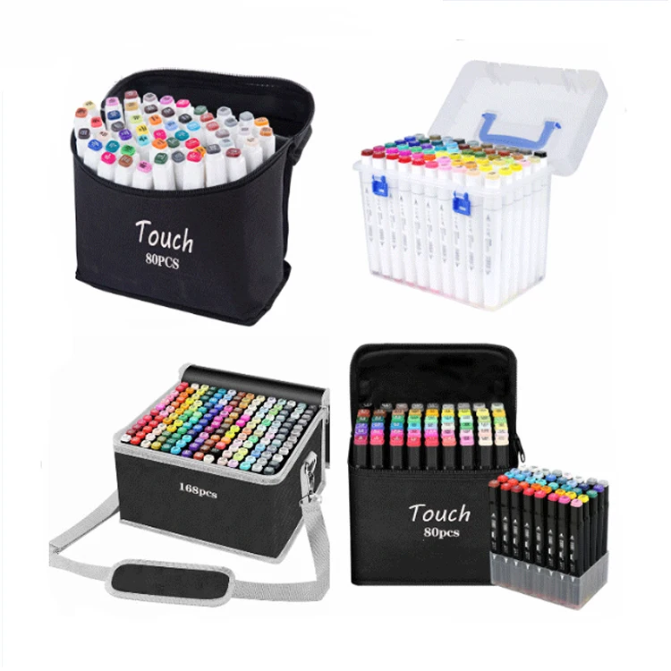 Marker Pens Setbrush empty barrel jumbo magic dual brush  art acrylic making machine float white board  mini metallic marker pen
