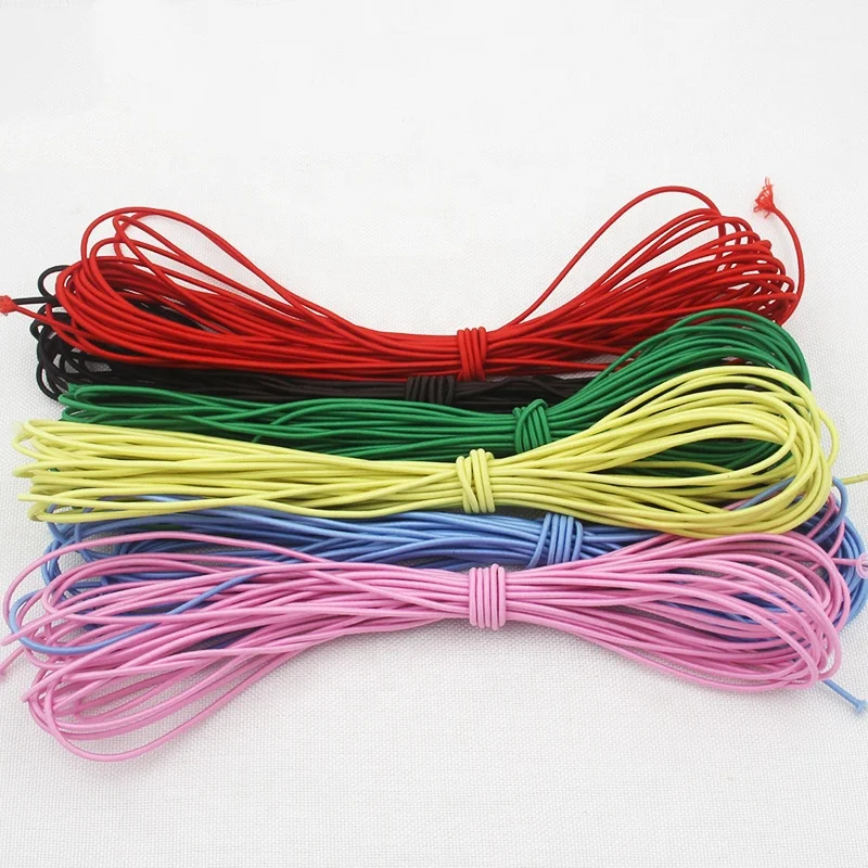Spool Packing Braided White and Black Color Bungee Shock Cord Elastic Rope/string All Kinds of Sports 1mm-15mm Coated