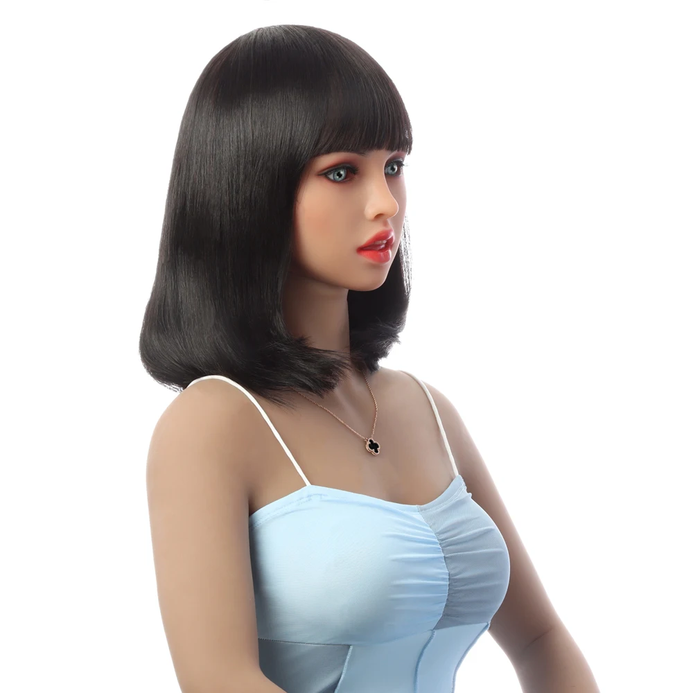 
Короткий парик из человеческих волос, женские парики с короткими волосами 